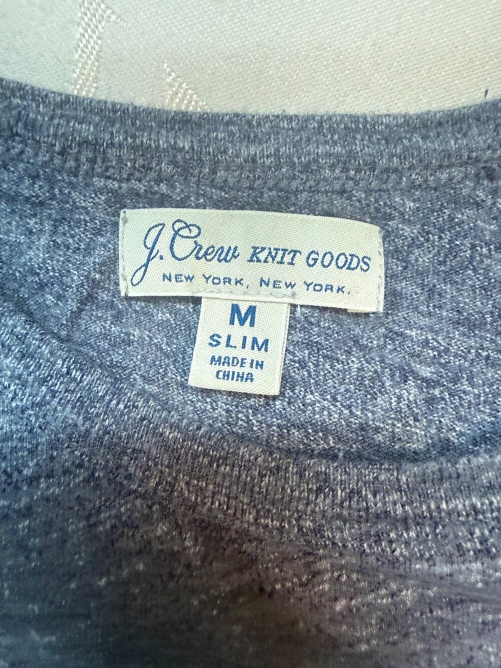J.Crew Knit Goods Long Sleeve Tees Lot of 2 Size M Slim - Picture 7 of 8